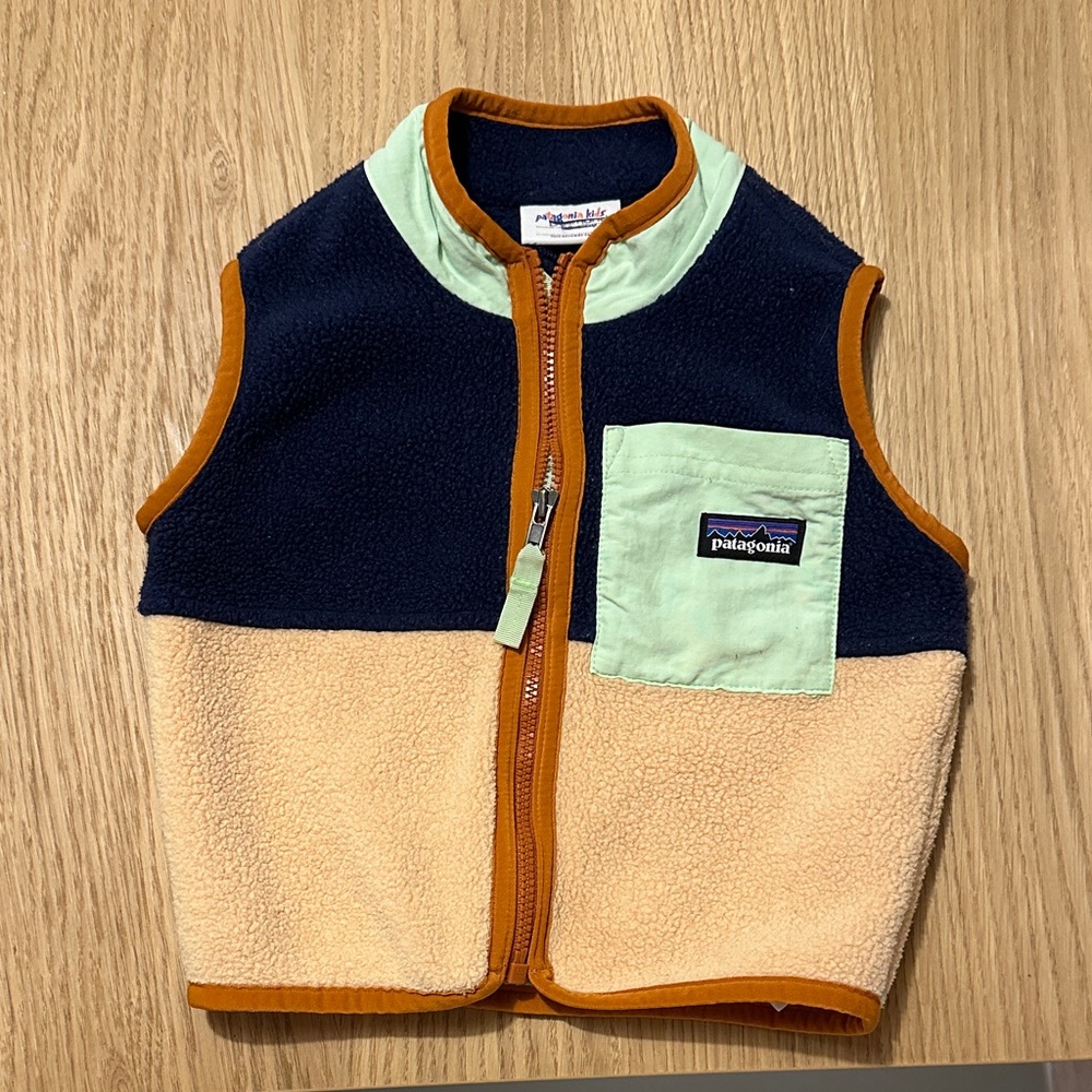 Patagonia 12-18M Synchilla Fleece two-tone vest